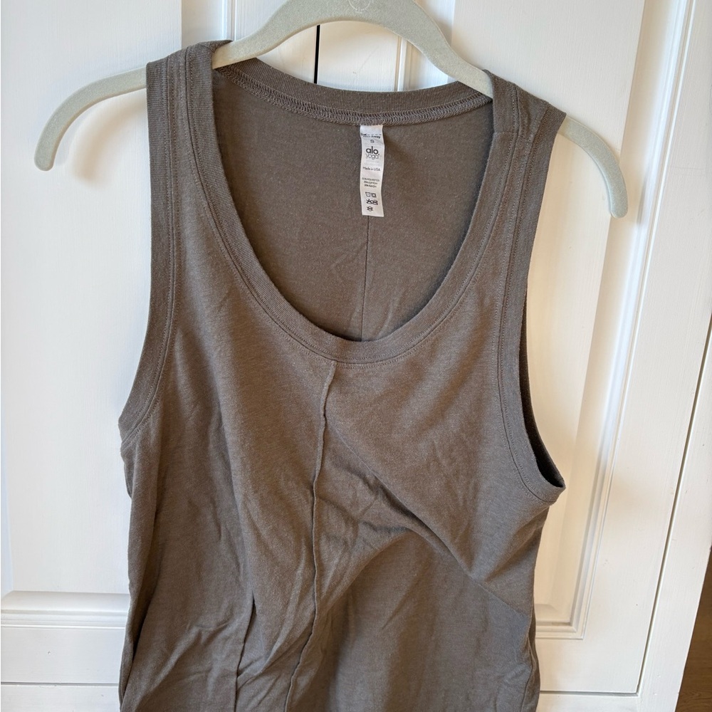 ALO Yoga Taupe Tank Top